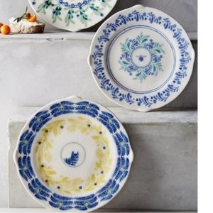 Anthropologie bee and cat Vintage Vivero Canapé Plates